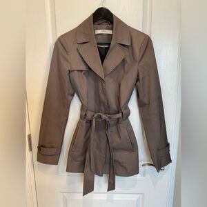 Gorgeous Mexx Taupe Belted Trench Jacket - Women's